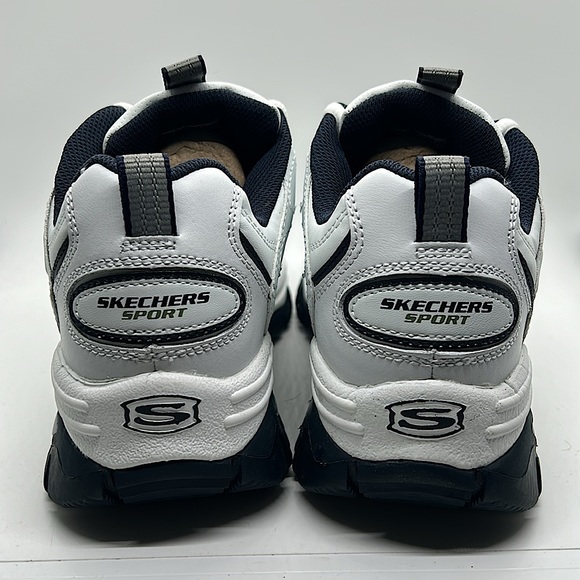 Skechers Sport NIB Energy After Burn White/Navy Sneakers Shoes **Size 8** - Picture 5 of 6